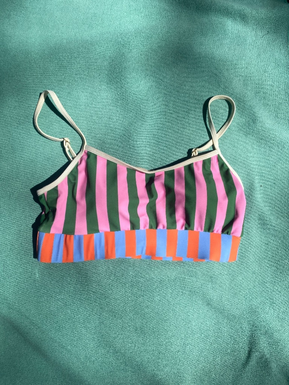 Lime ricki umbrella bralette swimsuit